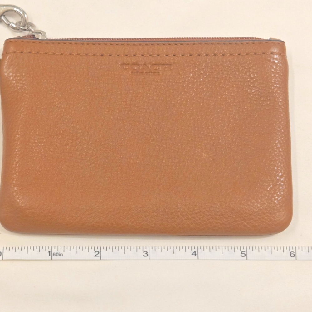 NWT Coach Sadle Brown Wristlet
